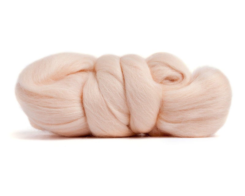Desert Breeze Distributing 100% Natural Merino Wool Roving - Premium Combed Top Merino Roving Wool - Tapestry, Spinning, Wet Felting & Needle Felting Supplies - 21.5 Micron - 1 oz, Color Vanilla - Image 2